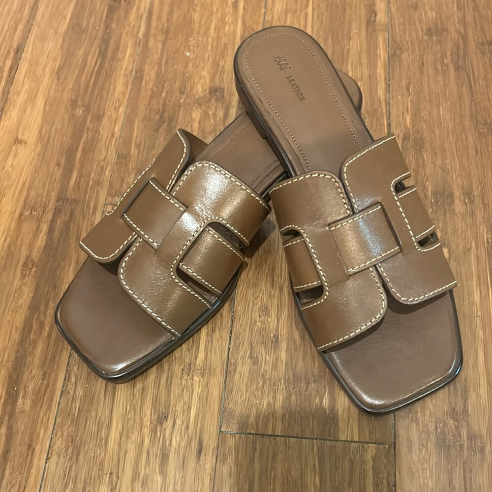 H&M LEATHER SANDALS - Picture 2 of 10